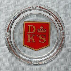 ROUND DK's Cigarette Ashtray Glass